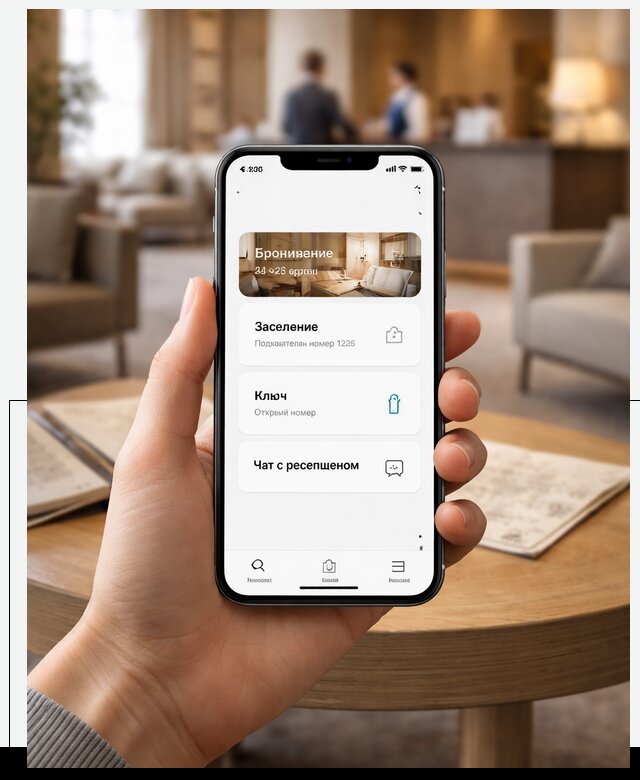 Мобильное приложение для гостей отеля в Гатчине, управление сервисом
